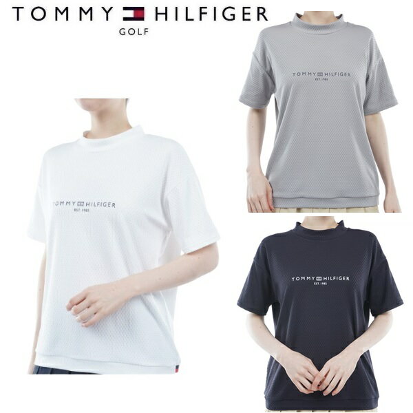 樂天商城 - トミーヒルフィガー ゴルフ レディース リラックスフィット 半袖モックシャツ TOMMY HILFIGER GOLF THLA418 2024年春夏モデル