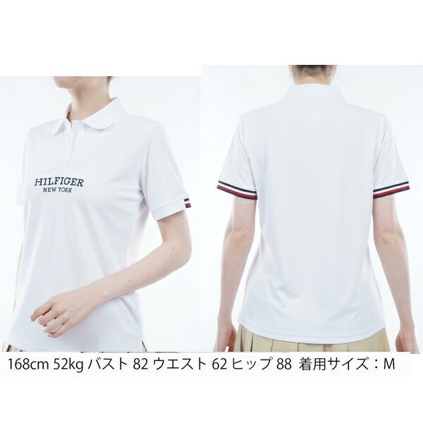 トミーヒルフィガー ゴルフ レディース フロントロゴ 半袖ポロシャツ TOMMY HILFIG...