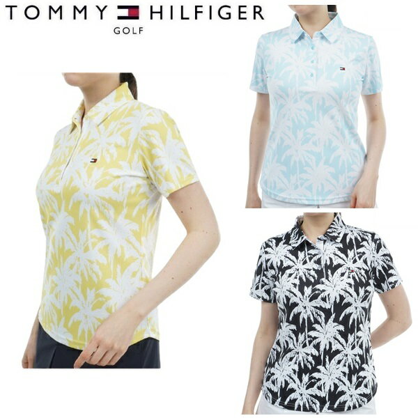 Rakuten - トミーヒルフィガー ゴルフ レディース パームツリー 半袖シャツ TOMMY HILFIGER GOLF THLA432 2024年春夏モデル