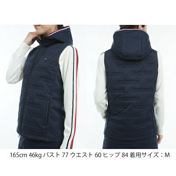 トミーヒルフィガー ゴルフ レディース ベスト ロゴ キルトパテッド ベスト TOMMY ...