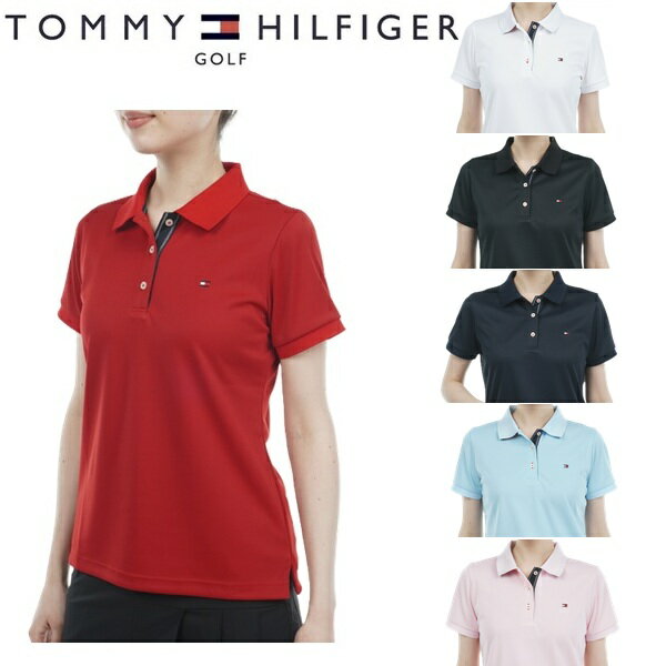 トミーヒルフィガー ゴルフ レディース ベーシックフラッグ ポロシャツ TOMMY HILFIGER THLA315
