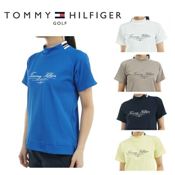 トミーヒルフィガー ゴルフレディース クラシックロゴ 半袖モックネックシャツTOMMY HILFIGER THLA504 2025年春夏モデル
