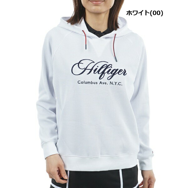 トミーヒルフィガー ゴルフ レディース フロントロゴ ワッフルスウェットフーディー TOMMY HILFIGER GOLF THLA550 2025秋冬モデル