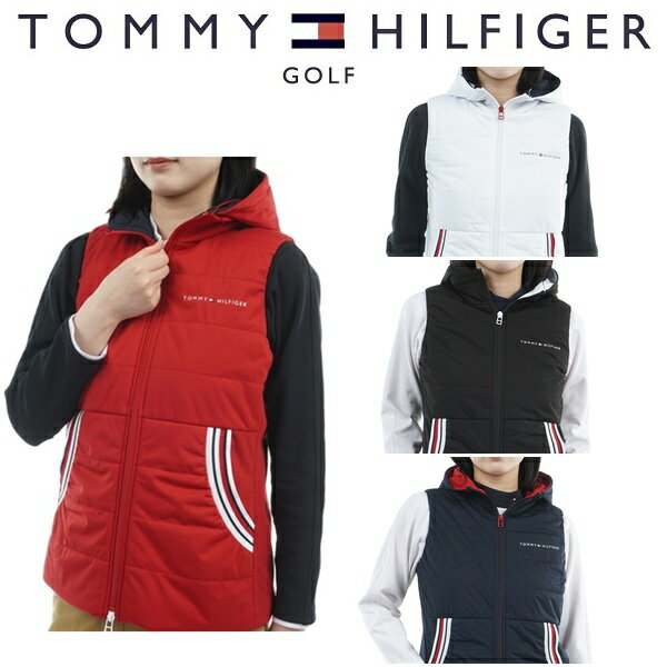 トミーヒルフィガー ゴルフ レディース 中綿 キルトベスト TOMMY HILFIGER GOLF THLA581 2025年秋冬モデル