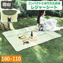 【全品10倍 18日限定】レジャーシート ピクニックマット コンパクト 160×110cm アウトドア レジャー レジャーマット ピクニック ピクニックシート 折りたたみ マット 収納 持ち運び 便利 キャンプ 防水 コンパクト おしゃれ 遠足 花見 運動会 1人用 2人用 霜山