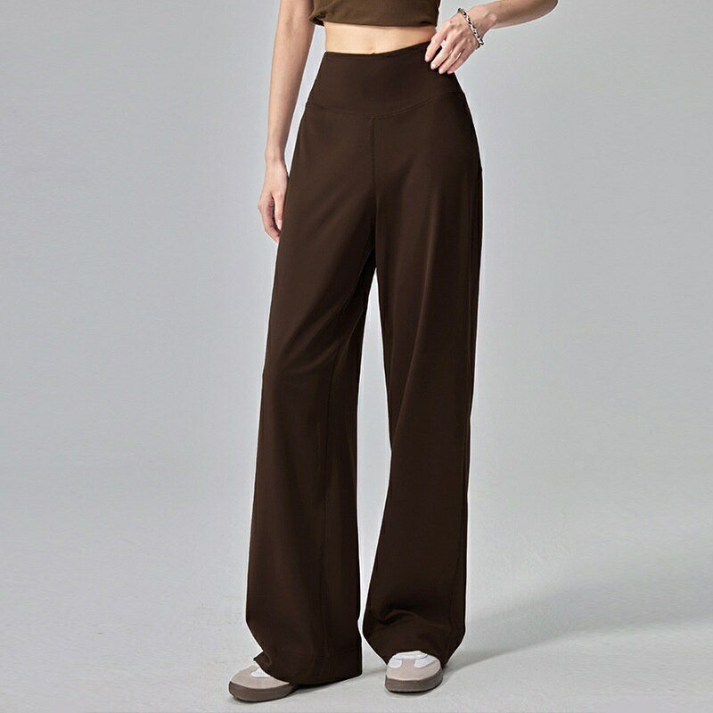 Pants - ヨガパンツ レディース ハイウエスト ストレート フレア ゆったり フィットネスパンツ スポーツウェア ピラティス アウトドア 普段使い ルームウェア 通年 吸汗速乾 ストレッチ 美脚 シルエット 大きめサイズ SUKOYAKA