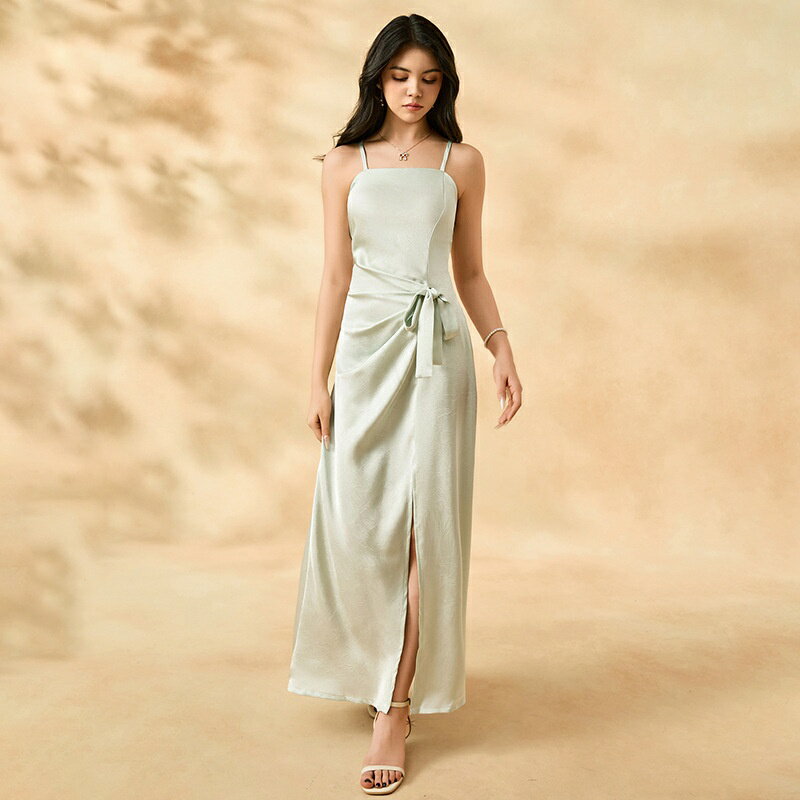 Rakuten - パーティードレス 結婚式 ワンピース フォーマルドレス お呼ばれドレス ロングドレス ハイウエスト 体型カバー フリーサイズ シースルー すっきりシルエット ティーン 学生 卒業式 謝恩会 同窓会 デート 女子会 純色 上品 きれいめ SUKOYAKA