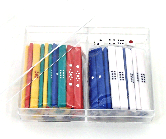 麻雀 携帯便利 麻雀カラー点棒(91本)サイコロ4個つきセット プラスチックケース入り