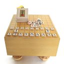 足付将棋盤セット オリジナルP製根付2個付 常識を破ったエコ足付将棋盤5寸(大石天狗堂)と囲碁ラボ人気ナンバー1の優良押し将棋駒