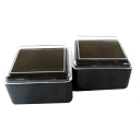 碁笥 上蓋が透明 プラスチック角ケース(2個セット)