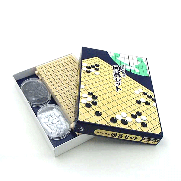 囲碁盤セット 携帯便利なマグネット囲碁セット MG−12 碁石正数入 