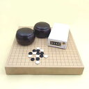 囲碁盤セット 新桂2寸卓上接合(ハギ)碁盤と新生竹碁石(約9mm厚)とP碁笥銘木大
