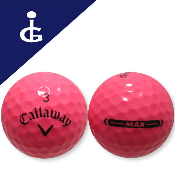 キャロウェイスーパーソフト　MAXカラー：ピンク★★★ランク/バラ【中古】ロストボール　ゴルフボール　Callaway　SUPERSOFT　マックス