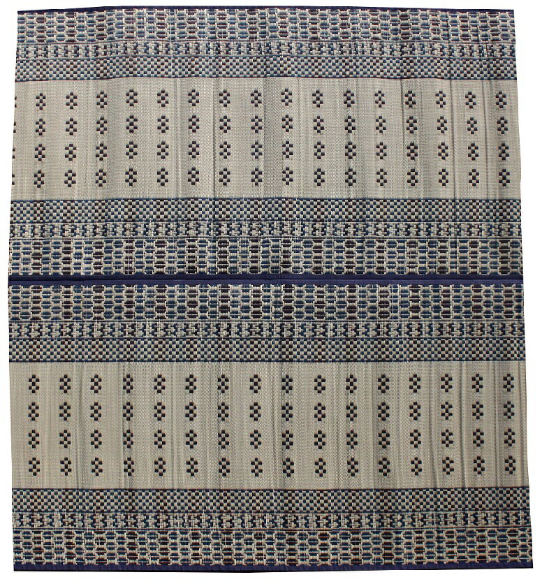 【純国産】い草ラグ 上敷き 畳カーペット ござ『天竜川』約191x191cm【裏不織布張り】 ござ ラグ い草