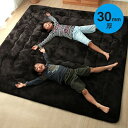 【10%offクーポン★先着100名5/25 20:00-23:59】 30mm厚敷布団 長方形 「 大判ドーク 」約220×300cm 極厚ラグ ラグカーペッ...