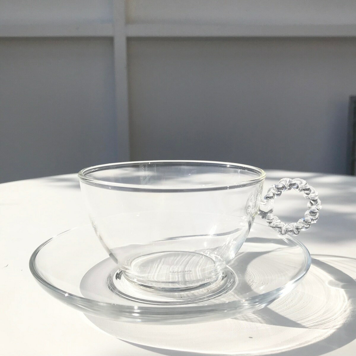 カップ＆ソーサー ネジリ R　ガラス HARIO Lampwork Factoryのサムネイル