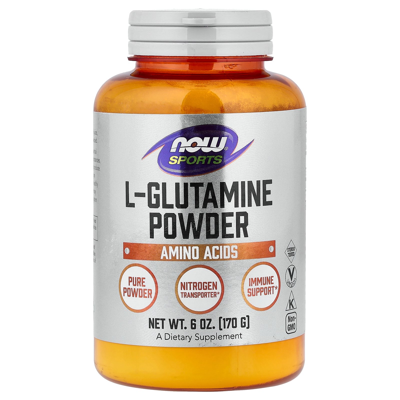 【7,000円以上購入で20%OFFクーポン★9/19 20:00~9/24 01:59】NOW Foods L-グルタミン パウダー 【 iHerb アイハーブ 公式 】 ナウフーズ ナウスポーツ アミノ酸 100% ピュア グルタミン サプリメント サプリ 健康食品 栄養補助食品 植物性 粉末 170g iherb-official-10003309 iHerb サンプル画像2