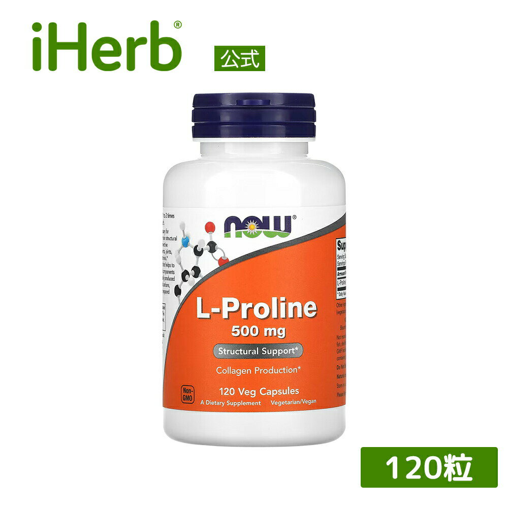 【P15倍★5/9 20:00~5/16 01:59】NOW Foods L-プロリン 【 iHerb アイハーブ 公式 】 ナウフーズ L-プロリン アミノ酸 サプリメント サ..