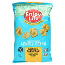 楽天iHerb【マラソン期間限定MAX P20倍】Enjoy Life Foods ライト エアリー レンズ豆チップス 【 iHerb アイハーブ 公式 】 エンジョイライフフーズ グルテンフリー ヴィーガン ビーガン 天然成分 高タンパク質 レンズ豆 ガーリック ＆ パルメザン 113g