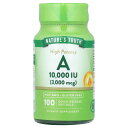 Nature's Truth ビタミンA 【 iHerb アイハーブ 公式 】 ネイチャーズトゥルース ビタミン サプリメント サプリ カプセル 10,000IU 3,000mcg 100粒