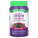 Nature's Truth 鉄 グミ 【 iHerb アイハーブ 公式 】 ネイチャーズトゥルース エッセンシャル ビタミンB群 亜鉛 鉄分 ミネラル サプリ...