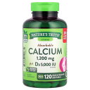 Nature's Truth カルシウム 【 iHerb アイハーブ 公式 】 ネイチャーズトゥルース 高吸収性 ビタミンD3 5,000IU ミネラル サプリ...