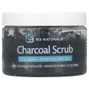 M3 Naturals チャコール スクラブ 【 iHerb アイハーブ 公式 】 M3ナチュラルズ ボディスクラブ コラーゲン 肌 保湿 塩 ディープクレンジ...