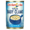 【P15倍★5/9 20:00~5/16 01:59】Chicken of the Sea ホール ベビークラム 【 iHerb アイハーブ 公式 】 チキンオブザシー クラム 小粒 あさり缶 283g