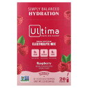 【P15倍★5/9 20:00~5/16 01:59】Ultima Replenisher 電解質 ミックス 【 iHerb アイハーブ 公式 】 ウルティマリプレニッシャー ドリンクパウダー スポーツドリンク ミネラル エレクトロライト サプリ パウダー 粉末 ラズベリー味 各3.2g 20個