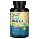 【POINT20倍★5/30 0:00〜6/1 23:59】Deva ヴィーガン オメガ-3 DHA 【 iHerb アイハーブ 公式 】 ディーバ 植物性 オ...