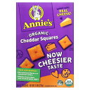 【POINT20倍★5/30 0:00〜6/1 23:59】Annie's Homegrown チェダースクエア クラッカー 【 iHerb アイハーブ 公式 ...