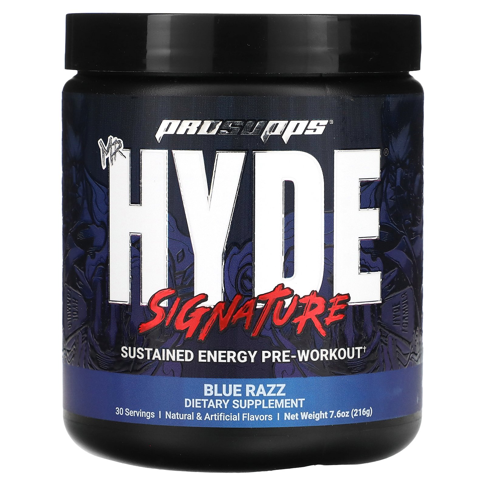 ProSupps ミスターハイド プレワークアウト 【 iHerb アイハーブ 公式 】 プロサップス Mr Hyde シグネチャー クレアチン ベータアラニン アミノ酸 カフェイン サプリメント サプリ パウダー 粉末 ブルーラズ味 216g