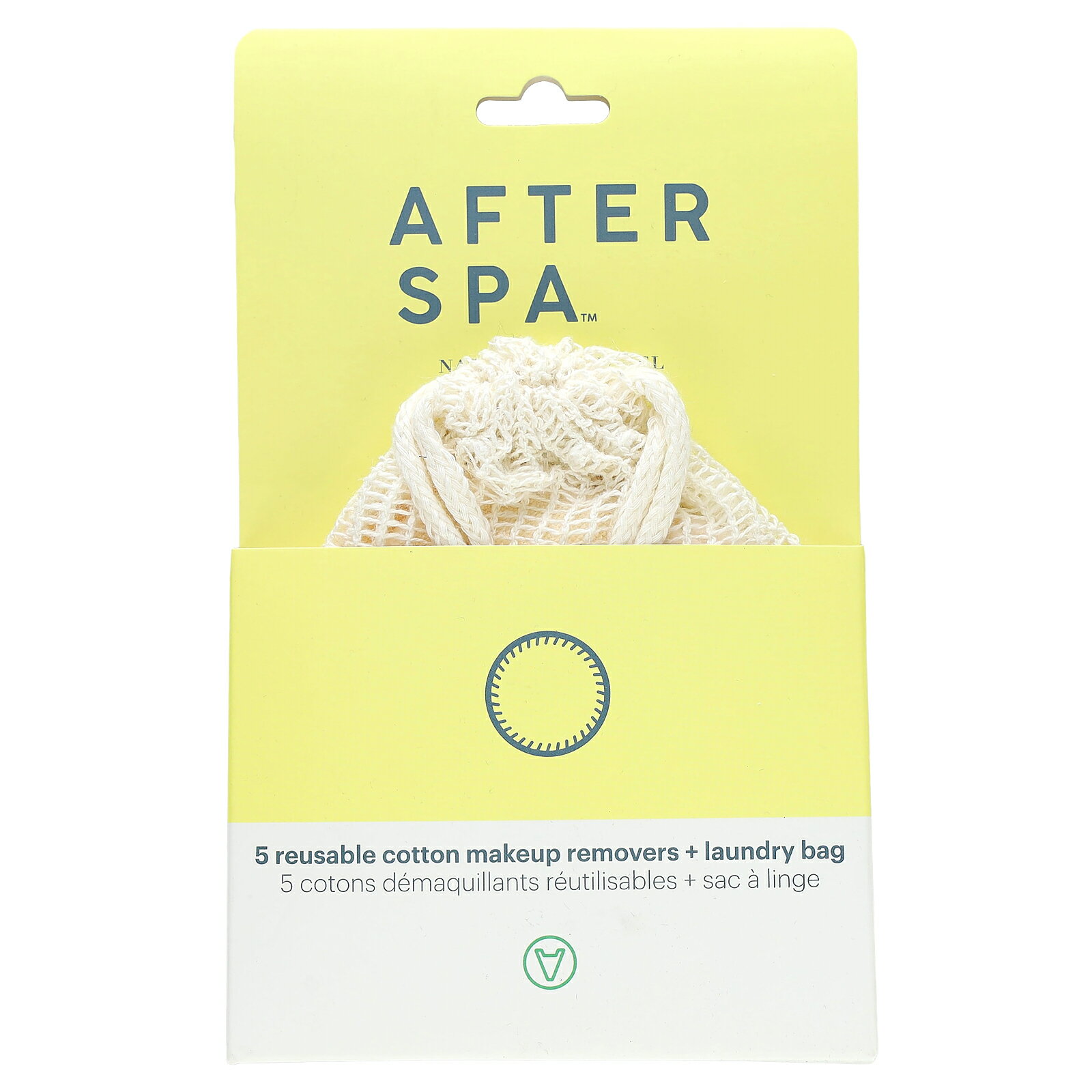 【P15倍★5/9 20:00~5/16 01:59】AfterSpa コットン メイクアップリムーバー セット 【 iHerb アイハーブ 公式 】 アフタースパ 再利用可能 メイク落とし 化粧落とし コットンパッド 洗濯袋付き