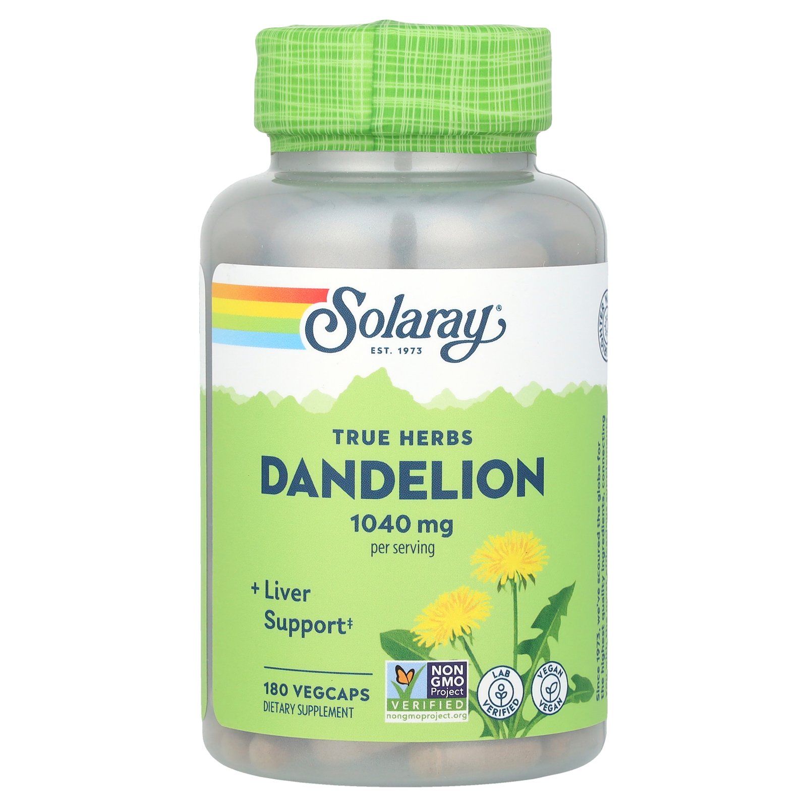 Solaray タンポポ 【 iHerb アイハーブ 公式 】 ソラレー ダンデライオン ダンデリオン 西洋タンポポ たんぽぽ 根 ハーブ サプリメント サプリ ベジカプセル 520mg 180粒 iherb-official-10001958 iHerb サンプル画像2