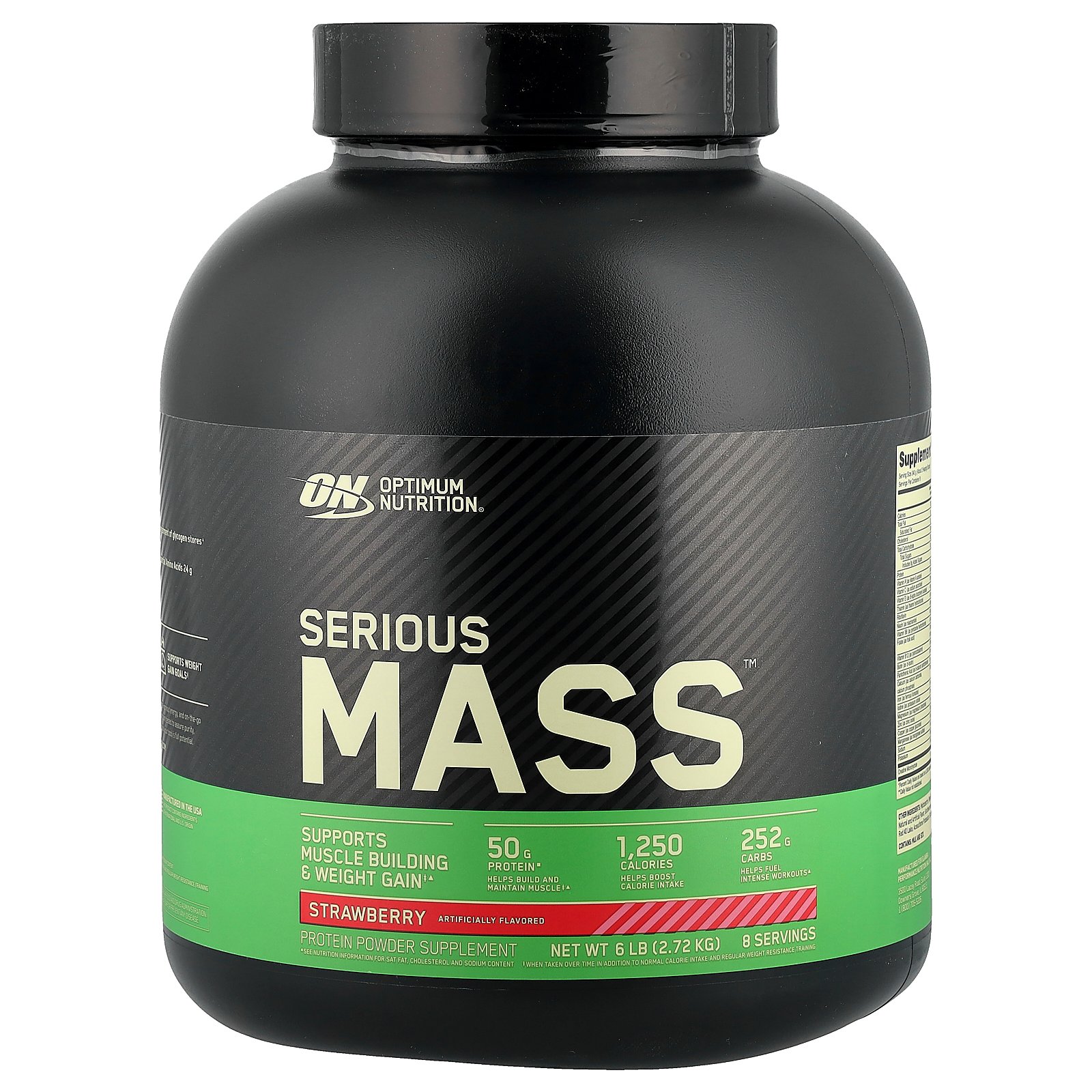 オプティマムニュートリション シリアス マス 【 iHerb アイハーブ 公式 】 Optimum Nutrition ON ハイプロテイン ウェイトゲイン パウダー Serious Mass サプリメント サプリ 粉末 ストロベリー 2.72kg iherb-official-10000795 iHerb サンプル画像2