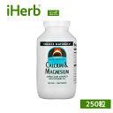 【マラソン期間限定MAX P20倍】Source Naturals カルシウム & マグネシウム 【 iHerb アイハーブ 公式 】 ソースナチュラルズ ミネラル サプリ サプリメント タブレット 300mg 250粒