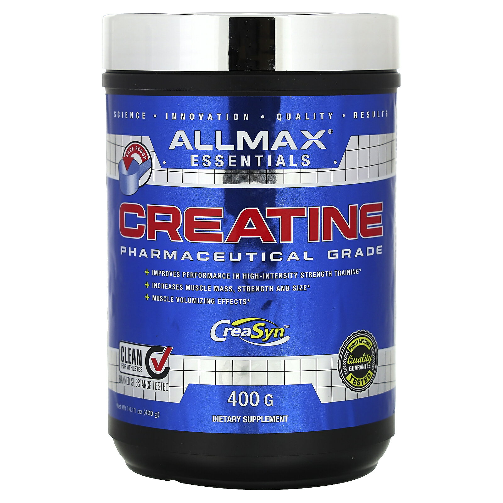 ALLMAX クレアチン パウダー  オールマックスニュートリション 100% ピュア 微粒子化 クレアチン モノハイドレート サプリメント サプリ 健康食品 栄養補助食品 粉末 400g