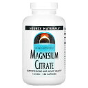 【マラソン期間限定MAX P20倍】Source Naturals クエン酸マグネシウム 【 iHerb アイハーブ 公式 】 ソースナチュラルズ マグネシウム ミネラル サプリ サプリメント カプセル 133mg 180粒