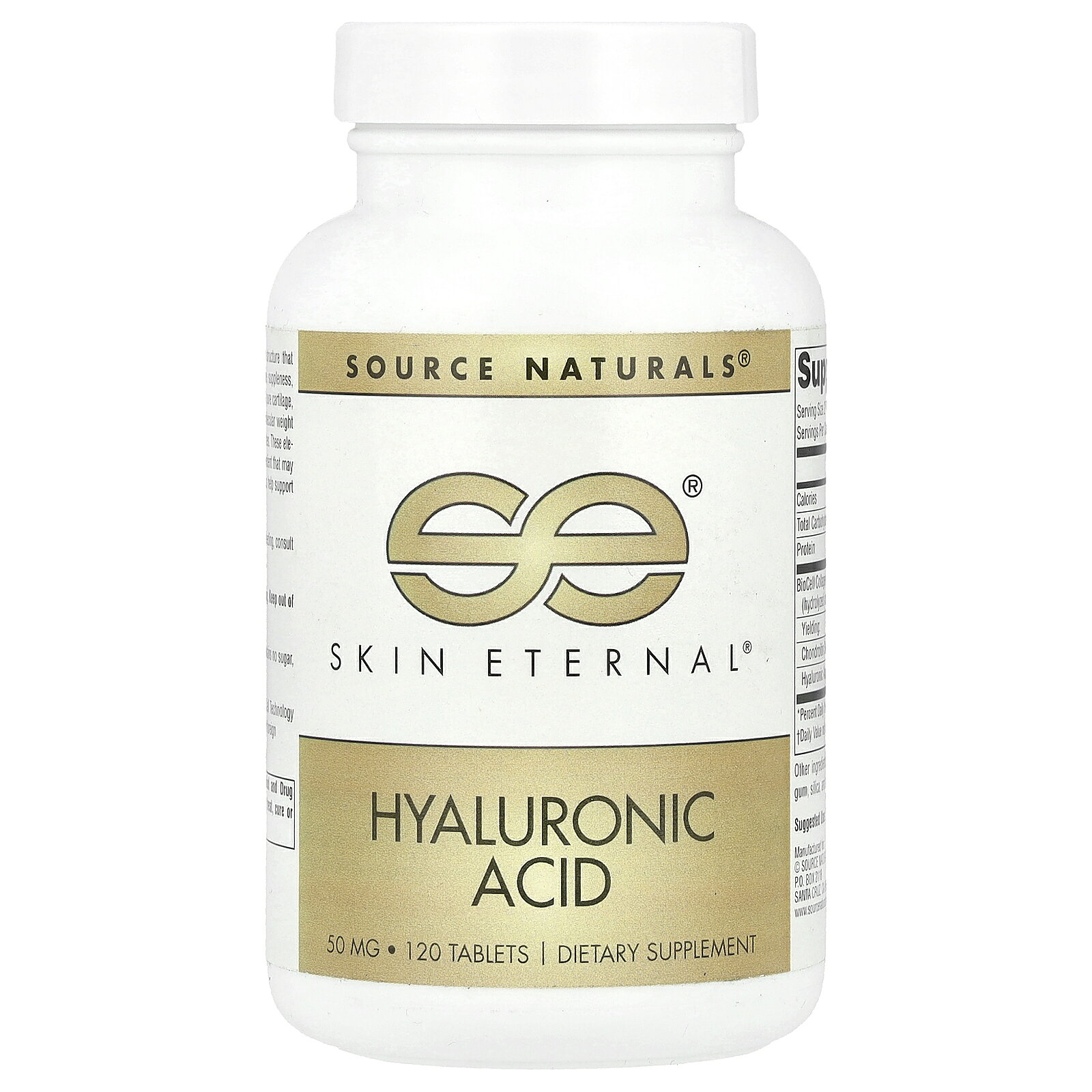 【15%OFFクーポン★8/24 20:00~8/27 09:59】Source Naturals スキンエターナル ヒアルロン酸 【 iHerb アイハーブ 公式 】 ソースナチュラルズ Skin Eternal サプリ サプリメント タブレット 50mg 120粒 iherb-official-10001558 iHerb サンプル画像2