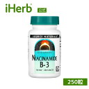 Source Naturals ナイアシンアミド B-3  ソースナチュラルズ ナイアシン ビタミン ビタミンB ビタミンB群 B3 サプリ サプリメント タブレット 100mg 250粒