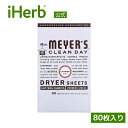 Mrs. Meyers Clean Day 乾燥機用柔軟剤シート 【 iHerb アイハーブ 公式 】 ミセスマイヤーズクリーンデイ ドライヤーシート 乾燥機シート ラベンダーの香り 80枚入り