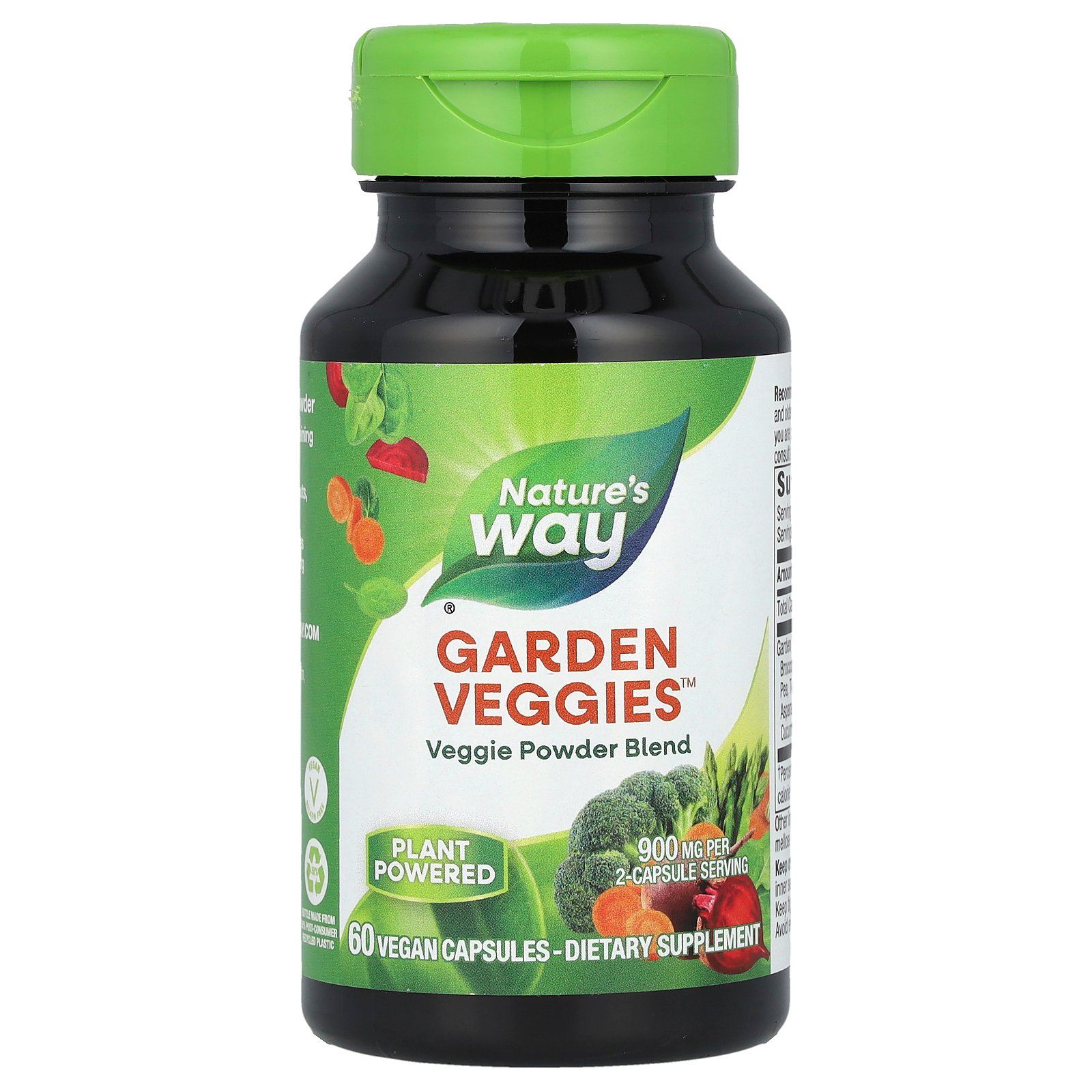 【7,000円以上購入で20%OFFクーポン★9/4 20:00~9/11 01:59】Nature's Way ガーデンベジーズ 【 iHerb アイハーブ 公式 】 ネイチャーズウェイ Garden Veggies 野菜 サプリメント サプリ 植物性 ヴィーガンカプセル 60粒 iherb-official-10001782 iHerb サンプル画像2