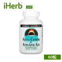 【5/5限定★POINT最大20倍】Source Naturals アセチル L-カルニチン & α-リポ酸 【 iHerb アイハーブ 公式 】 ソースナチュラルズ カルニチン アミノ酸 アルファリポ酸 サプリ サプリメント タブレット 650mg 60粒