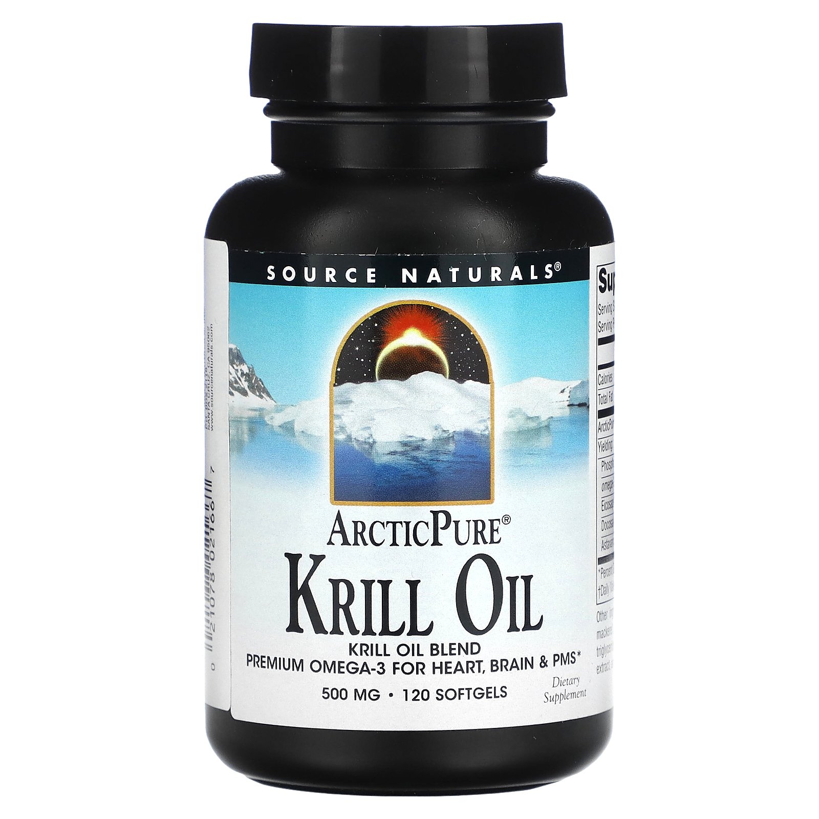 Source Naturals クリルオイル  ソースナチュラルズ アークティックピュア Arctic Pure オメガ3 EPA DHA サプリ サプリメント ソフトジェル 500mg 120粒