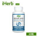 【POINT20倍★10/18 0:00~10/20 23:59】Nature's Way メガ-DHA プレミアム フィッシュオイル 【 iHerb アイハーブ 公式 】 ネイチャーズウェイ オメガ3 EPA DHA オメガ3脂肪酸 必須脂肪酸 サプリメント サプリ ソフトジェル 1,000mg 60粒