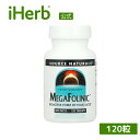 【最大P20倍★4/20 0:00~23:59】Source Naturals メガフォリニック 【 iHerb アイハーブ 公式 】 ソースナチュラルズ MegaFolinic 葉酸 サプリ サプリメント タブレット 800mcg 120粒