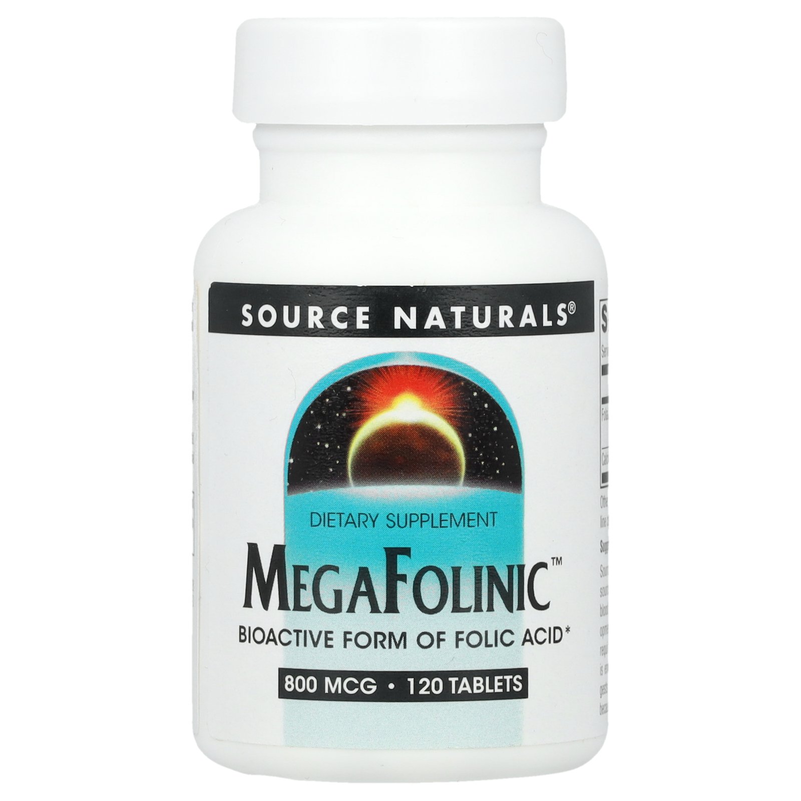 【iHerb30周年特別20%OFFクーポン】Source Naturals メガフォリニック 【 iHerb アイハーブ 公式 】 ソースナチュラルズ MegaFolinic 葉酸 サプリ サプリメント タブレット 800mcg 120粒 iherb-official-10001693 iHerb サンプル画像2