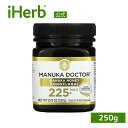 【POINT最大20倍★3/4 20:00~3/11 01:59】Manuka Doctor マヌカハニー モノフローラル 【 iHerb アイハーブ 公式 】 マヌカドクター マヌカ はちみつ 蜂蜜 甘味料 ニュージーランド産 メチルグリオキサール MGO225+ 250g