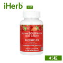 California Gold Nutrition ビタミンB群 グミ 【 iHerb アイハーブ 公式 】 カリフォルニア ゴールド ニュートリション サプリメント 健康食品 ビタミンB複合体 ナイアシン B6 B12 葉酸 ビオチン イチゴ風味 45粒