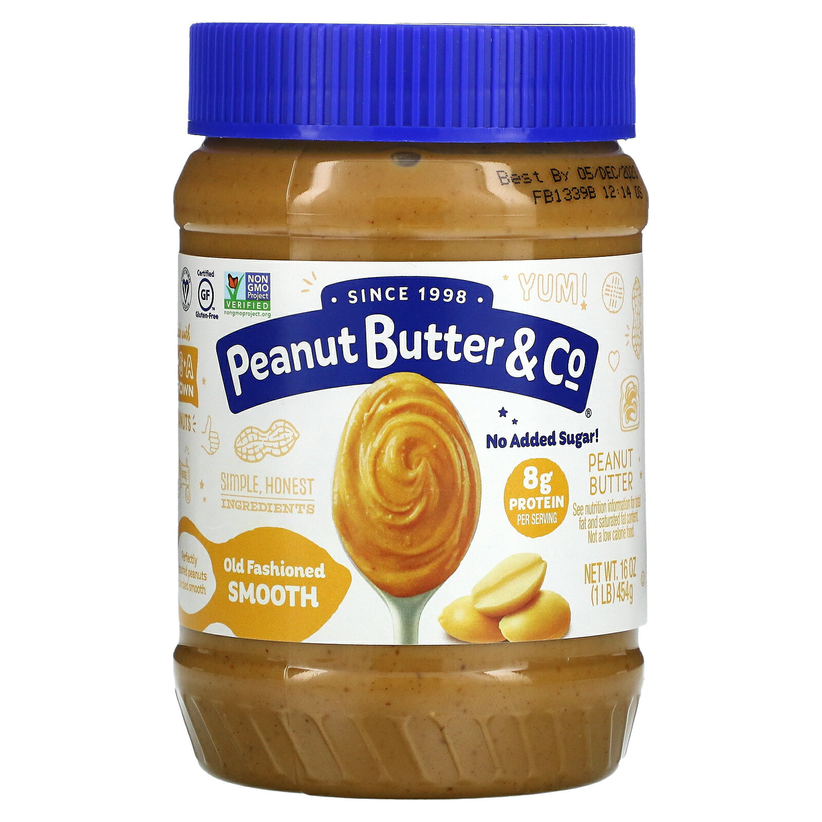 【P15倍★5/9 20:00~5/16 01:59】Peanut Butter & Co ピーナッツバター オールドファッションド スムース 【 iHerb アイハーブ 公式 】 ピーナッツバター&カンパニー ピーナツバター ピーナッツ スプレッド グルテンフリー タンパク質 454g 2